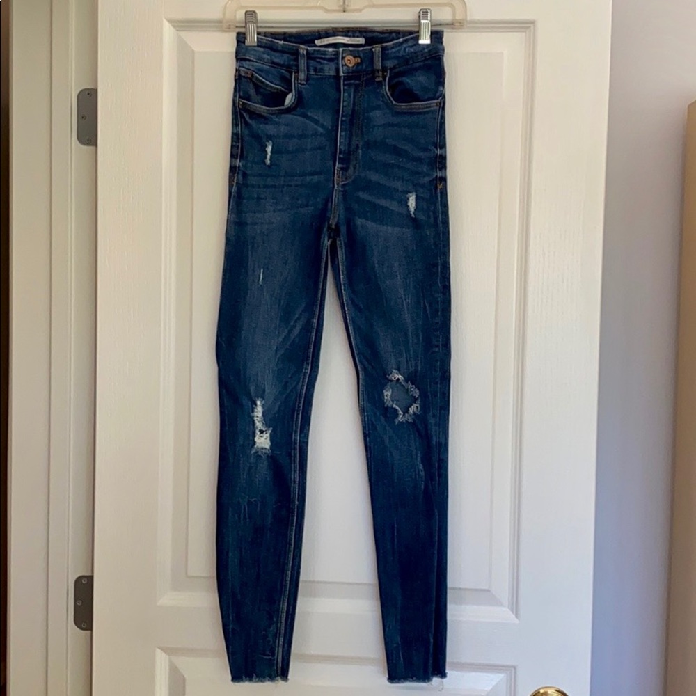 Zara High Rise Skinny Jeans